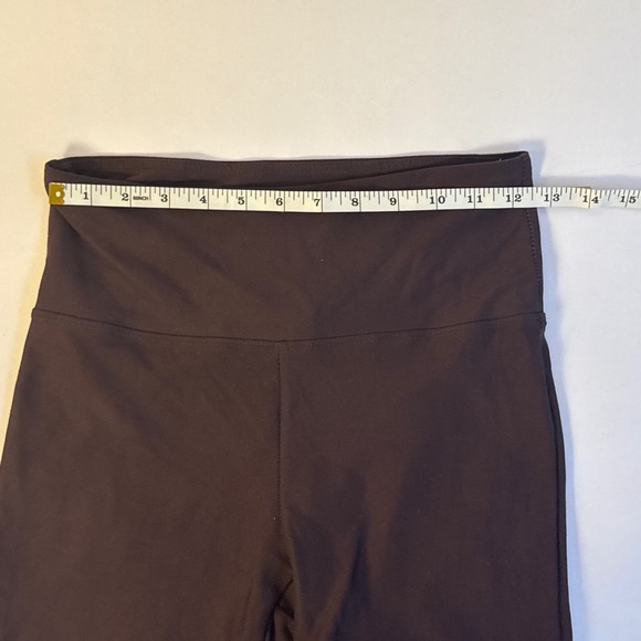 SO Womens High Waisted 7/8 Leggings Set Tan Crossover Twist & Black Small 2PK - Picture 4 of 16